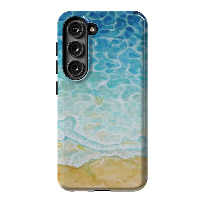 Galaxy S23 StrongFit Watercolor Sea G564 by Medusa GraphicArt