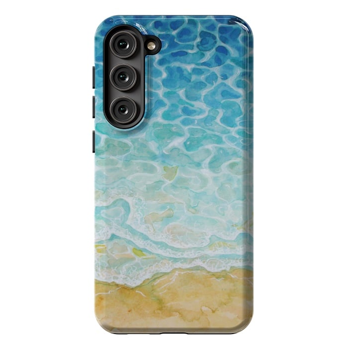 Galaxy S23 Plus StrongFit Watercolor Sea G564 by Medusa GraphicArt
