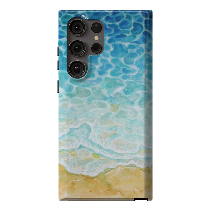 Galaxy S23 Ultra StrongFit Watercolor Sea G564 by Medusa GraphicArt