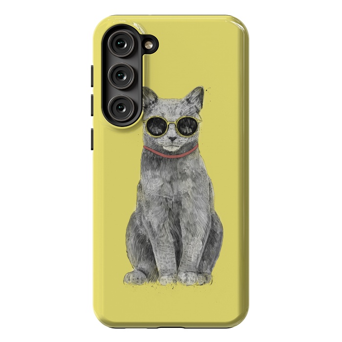 Galaxy S23 Plus StrongFit Summer Cat by Balazs Solti