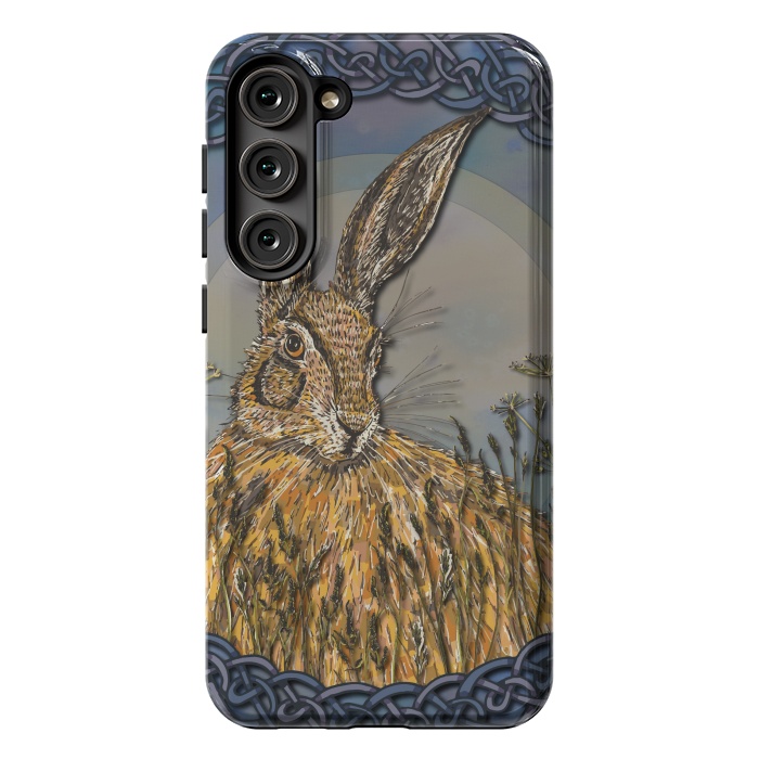 Galaxy S23 Plus StrongFit Celtic Hare by Lotti Brown