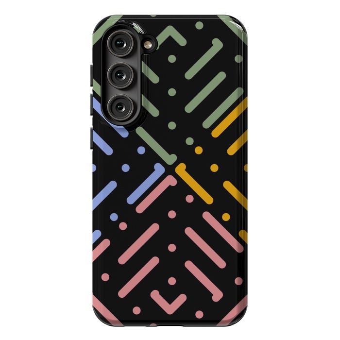 Galaxy S23 Plus StrongFit Digital Line and Dots  by TMSarts