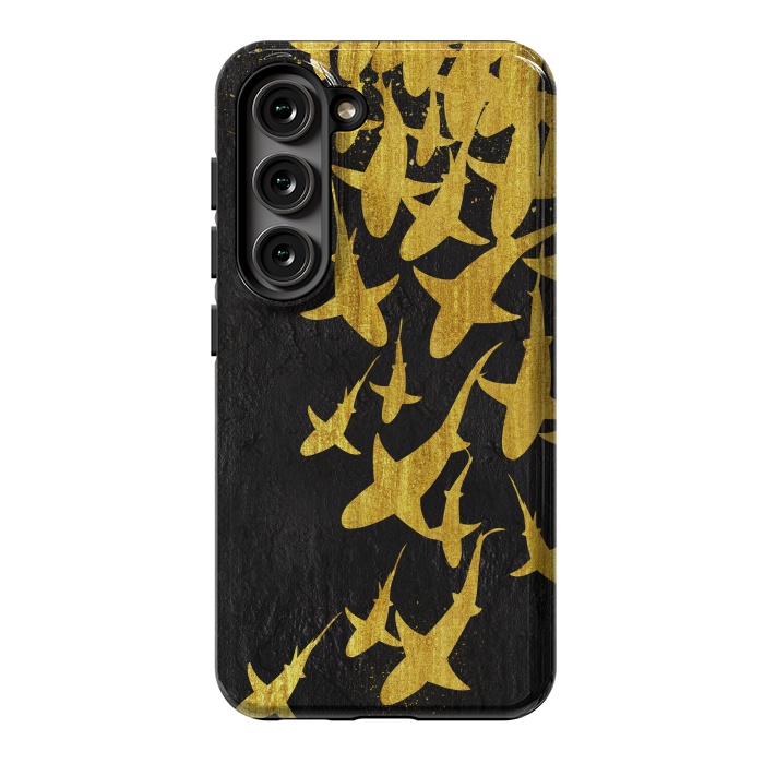 Galaxy S23 StrongFit Golden Sharks by Alberto