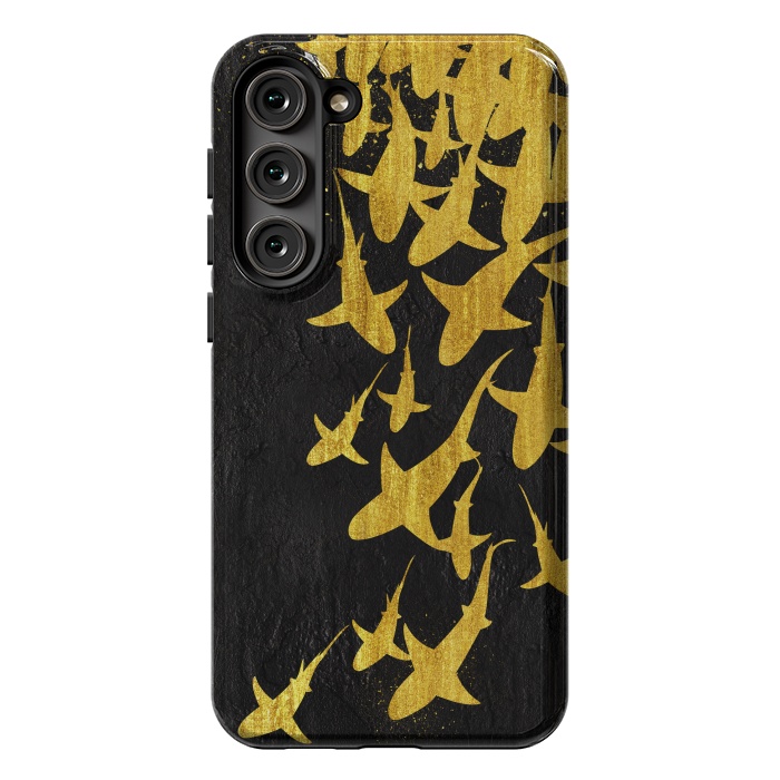 Galaxy S23 Plus StrongFit Golden Sharks by Alberto