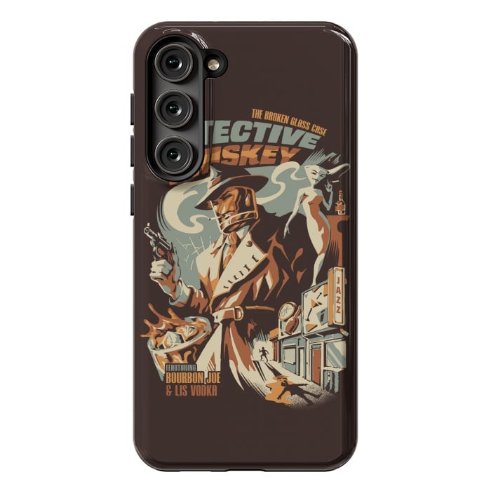 Galaxy S23 Plus StrongFit Detective Whiskey by Ilustrata