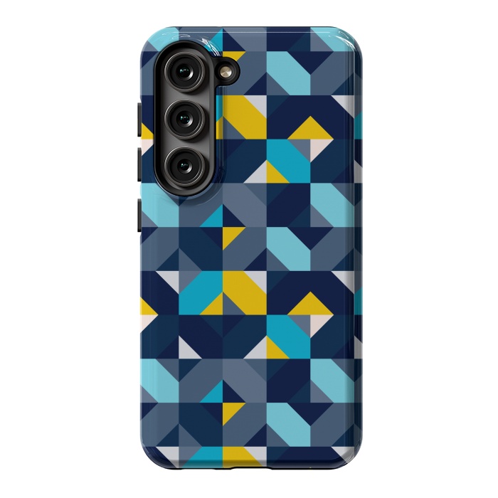 Galaxy S23 StrongFit Geometric Hypnotic Shapes by TMSarts
