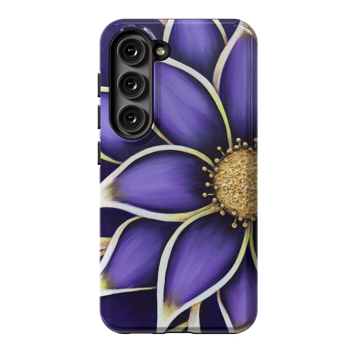 Galaxy S23 StrongFit Purple Passion II by Denise Cassidy Wood