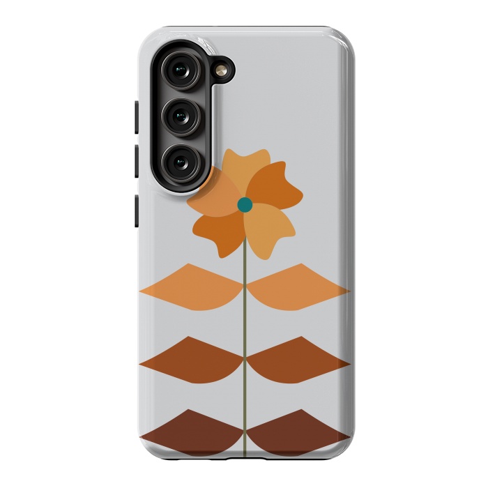 Galaxy S23 StrongFit Geometrical Floral by Creativeaxle