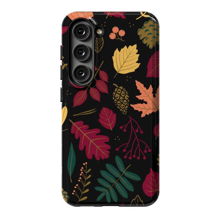 Galaxy S23 StrongFit Autumn Pattern With Leaves by ArtsCase