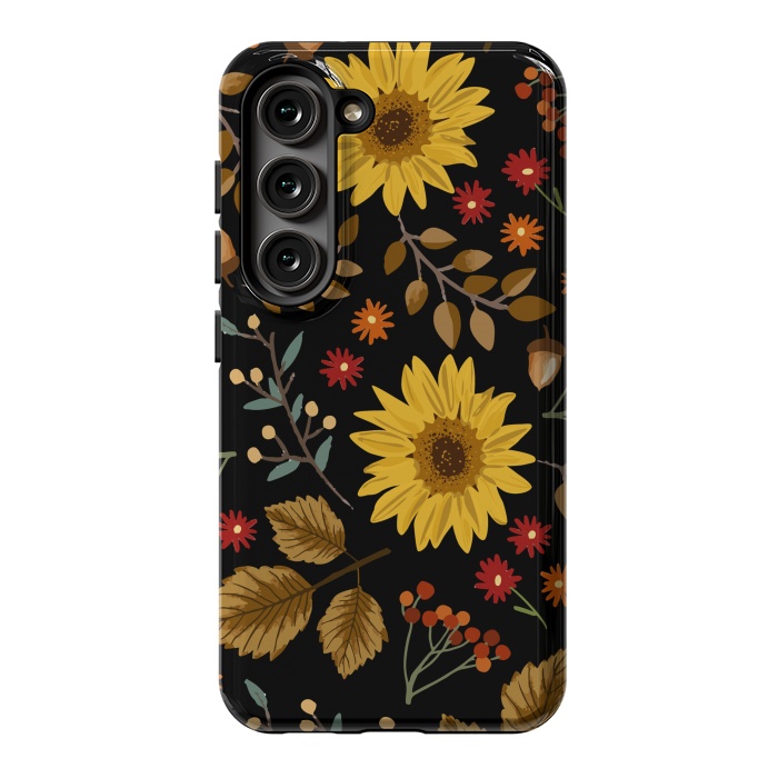 Galaxy S23 StrongFit Autumn Sunflowers II by ArtsCase