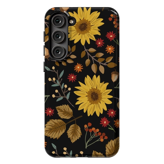 Galaxy S23 Plus StrongFit Autumn Sunflowers II by ArtsCase