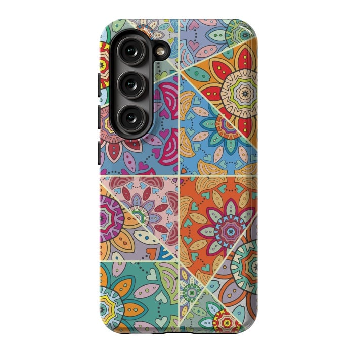 Galaxy S23 StrongFit Decorative Elements with Mandalas Designs by ArtsCase