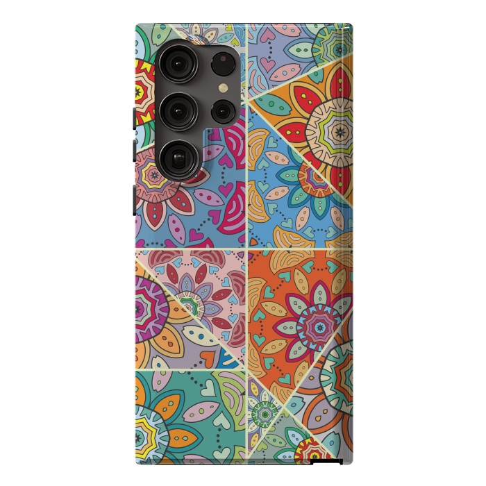 Galaxy S23 Ultra StrongFit Decorative Elements with Mandalas Designs by ArtsCase