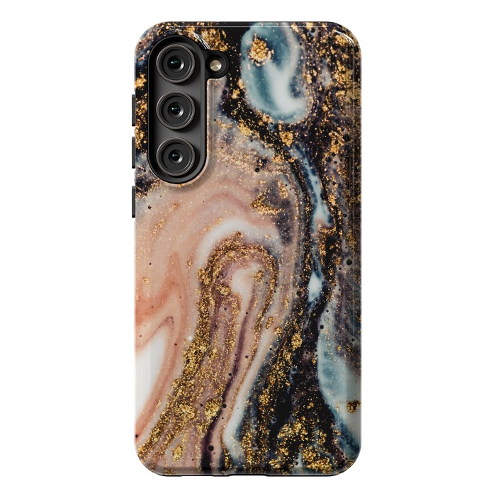 Galaxy S23 Plus StrongFit Golden Turn Artistic Design by ArtsCase