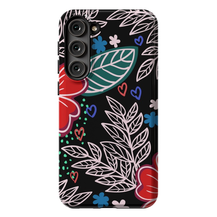 Galaxy S23 Plus StrongFit Floral Pattern Design XIVI by ArtsCase