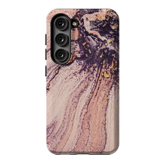 Galaxy S23 StrongFit Golden Turn Artistic Design I by ArtsCase