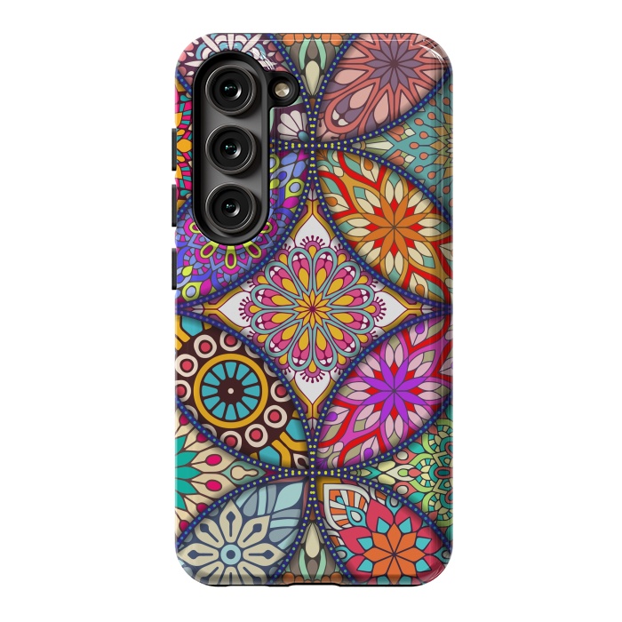 Galaxy S23 StrongFit Mandala pattern with bright colors 12 by ArtsCase
