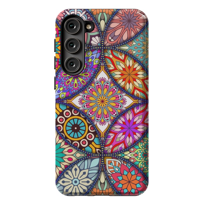 Galaxy S23 Plus StrongFit Mandala pattern with bright colors 12 by ArtsCase