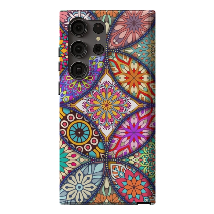 Galaxy S23 Ultra StrongFit Mandala pattern with bright colors 12 by ArtsCase