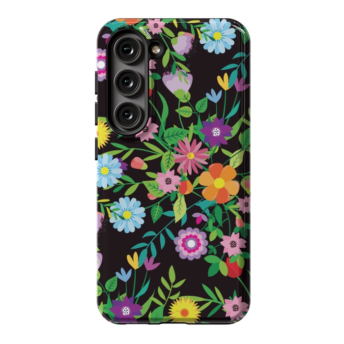 Galaxy S23 StrongFit Pattern Doodle Spring by ArtsCase