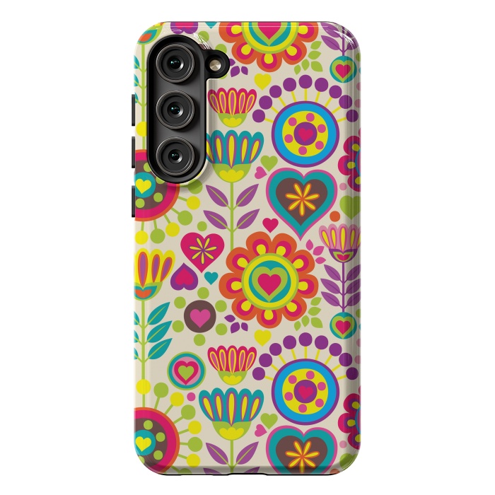 Galaxy S23 Plus StrongFit Sweet Pink Flowers 789 by ArtsCase