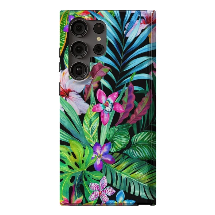 Galaxy S23 Ultra StrongFit Tropical Exotic Pattern by ArtsCase