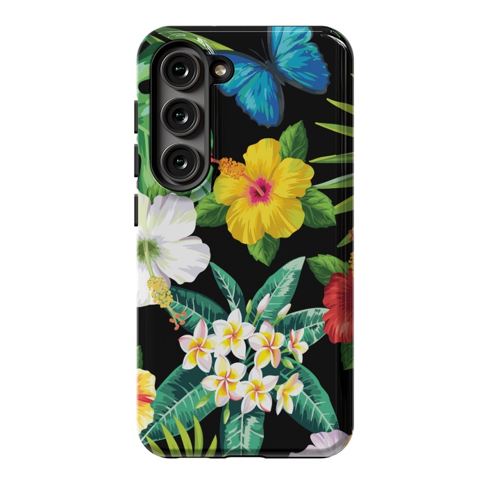 Galaxy S23 StrongFit Tropical Flowers 1 by ArtsCase