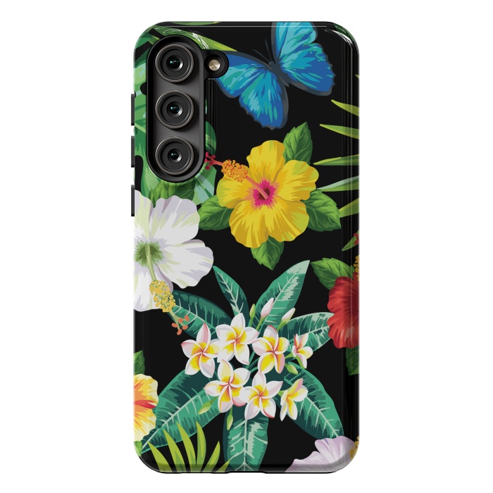 Galaxy S23 Plus StrongFit Tropical Flowers 1 by ArtsCase