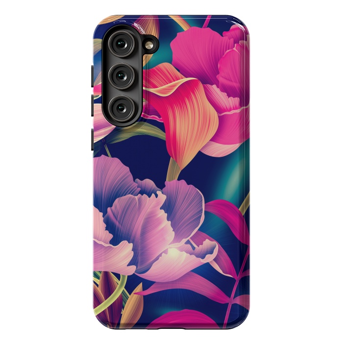 Galaxy S23 Plus StrongFit Tropical Flowers XVII by ArtsCase