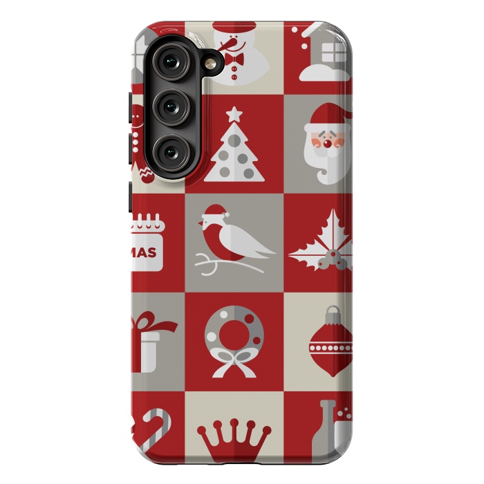 Galaxy S23 Plus StrongFit Christmas Design Icons by ArtsCase