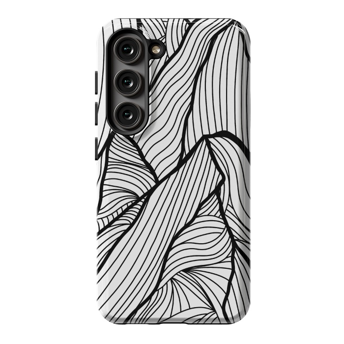 Galaxy S23 StrongFit Mountains of lines by Steve Wade (Swade)