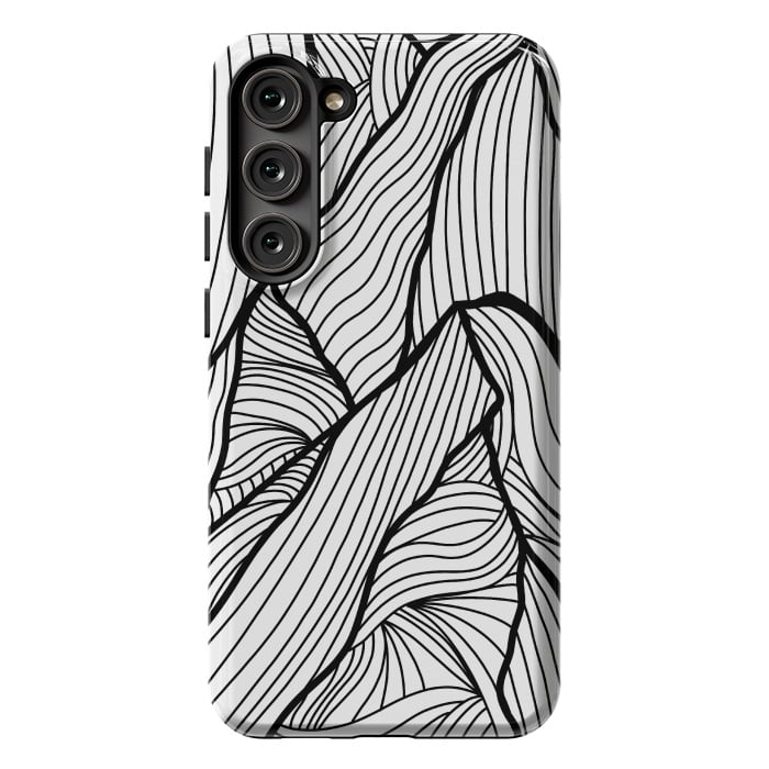 Galaxy S23 Plus StrongFit Mountains of lines by Steve Wade (Swade)