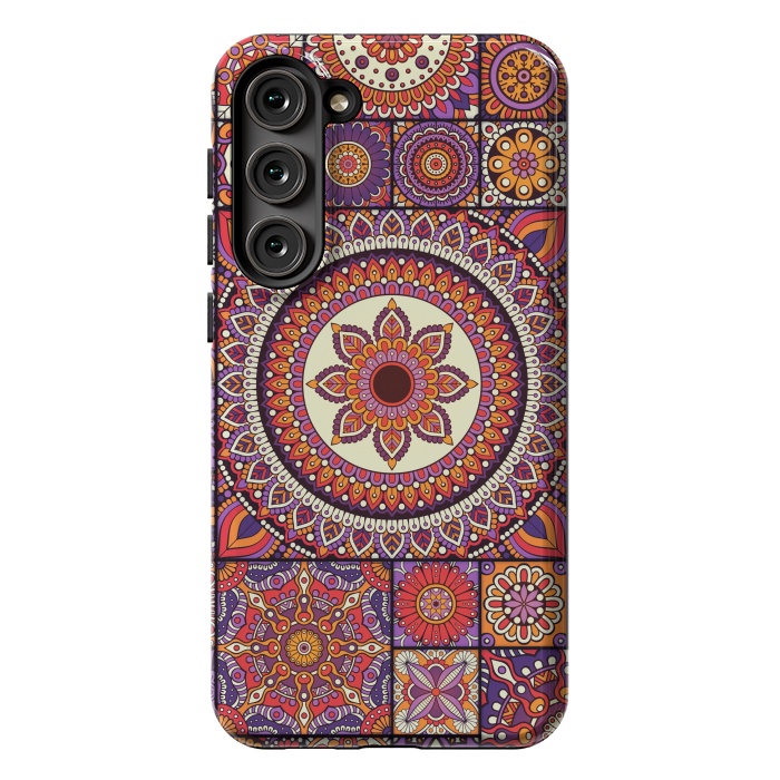 Galaxy S23 Plus StrongFit Mandala Pattern Design with Period Decorative Elements by ArtsCase