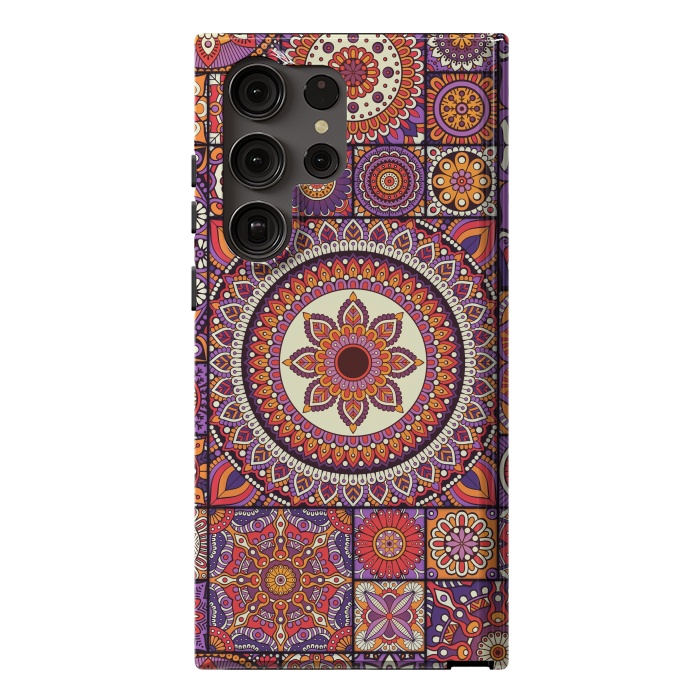 Galaxy S23 Ultra StrongFit Mandala Pattern Design with Period Decorative Elements by ArtsCase