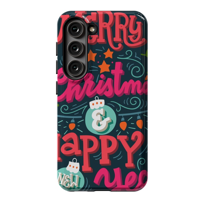 Galaxy S23 StrongFit Merry Christmas and Happy New Year 1 by ArtsCase