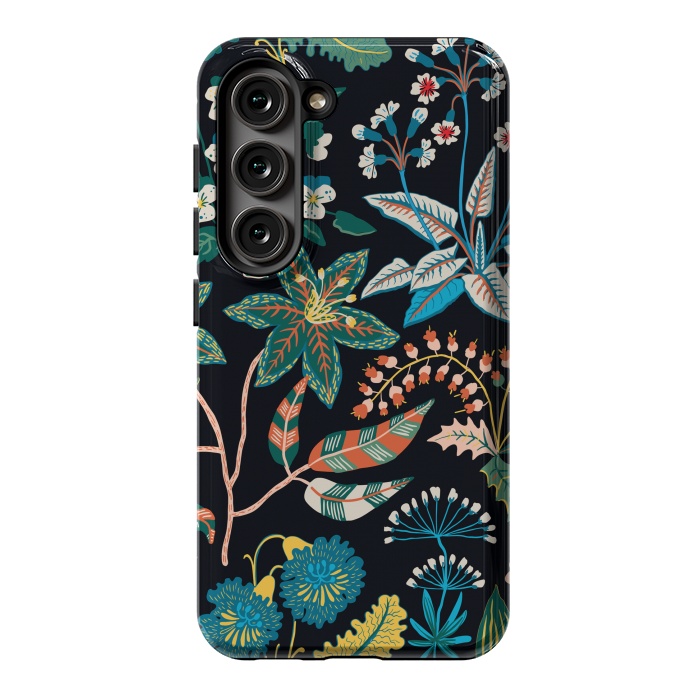 Galaxy S23 StrongFit Randomly Scattered Botanical Motifs by ArtsCase