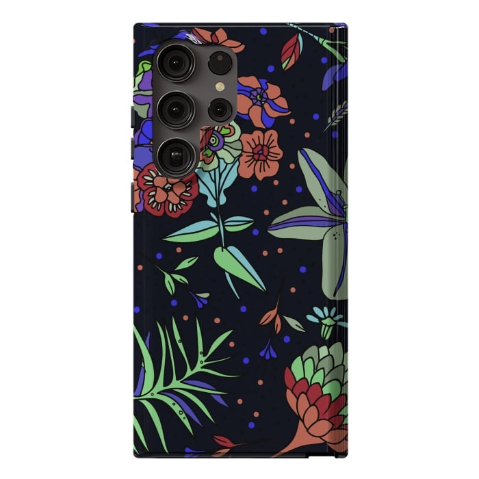 Galaxy S23 Ultra StrongFit Seamless Floral Pattern 333 by ArtsCase