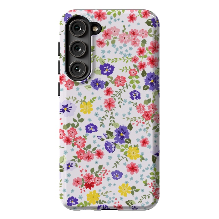Galaxy S23 Plus StrongFit Simple Cute Pattern in Small-Scale Flowers by ArtsCase