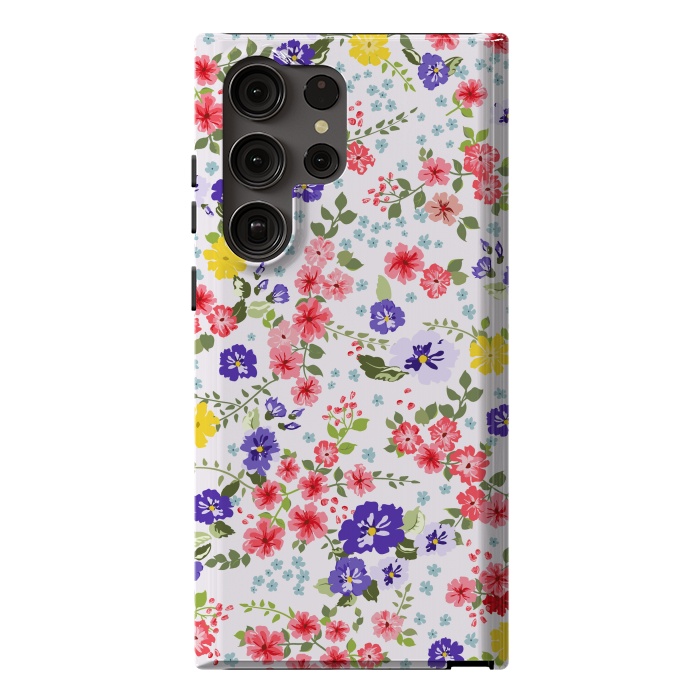 Galaxy S23 Ultra StrongFit Simple Cute Pattern in Small-Scale Flowers by ArtsCase