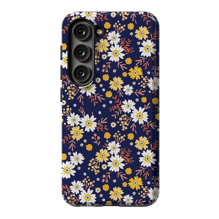 Galaxy S23 StrongFit Small Multicoloured Flowers by ArtsCase