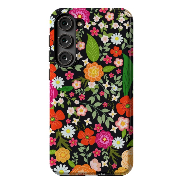 Galaxy S23 Plus StrongFit Summer Meadow Seamless Pattern by ArtsCase