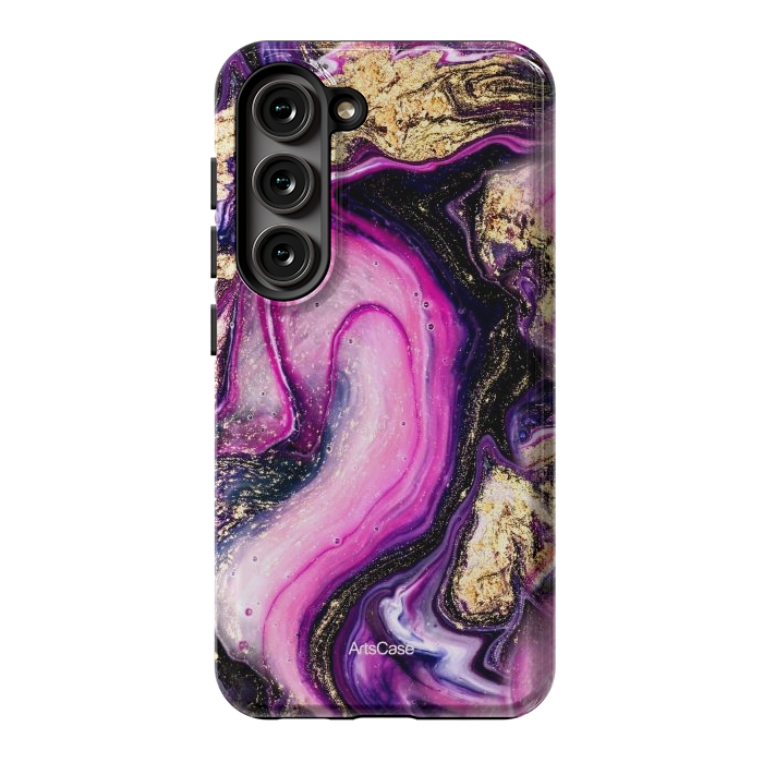 Galaxy S23 StrongFit Violet Marble Design Pattern by ArtsCase