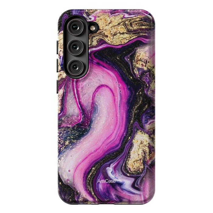 Galaxy S23 Plus StrongFit Violet Marble Design Pattern by ArtsCase