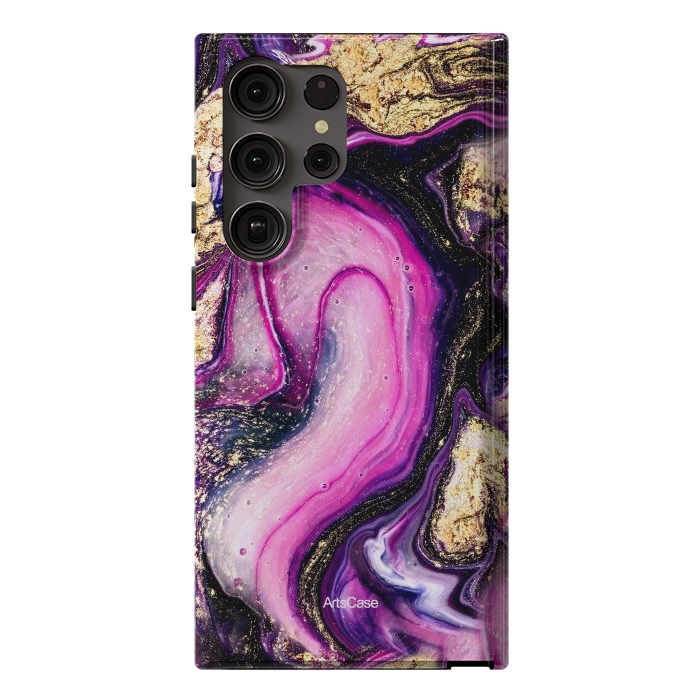 Galaxy S23 Ultra StrongFit Violet Marble Design Pattern by ArtsCase
