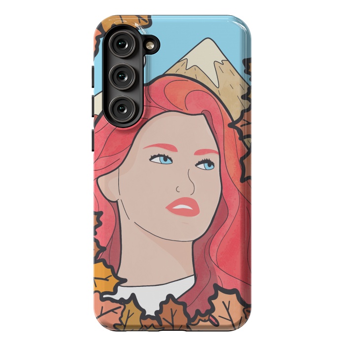 Galaxy S23 Plus StrongFit The autumn girl by Steve Wade (Swade)