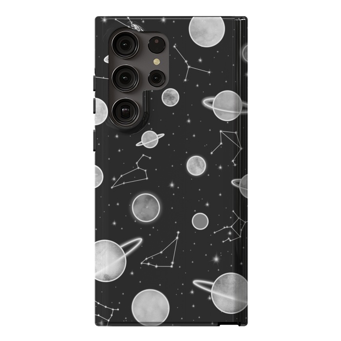 Galaxy S23 Ultra StrongFit Aesthetic black&white space by Jms