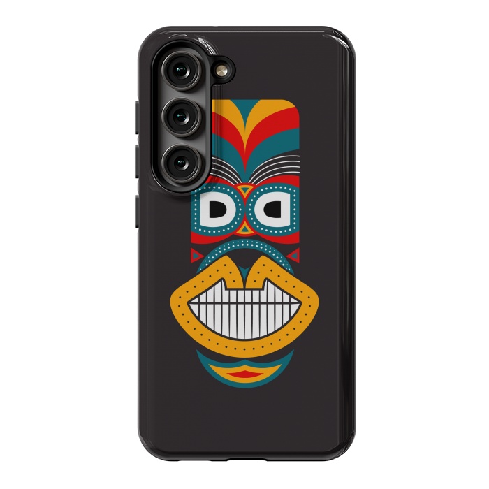 Galaxy S23 StrongFit Colorful Tikki by TMSarts