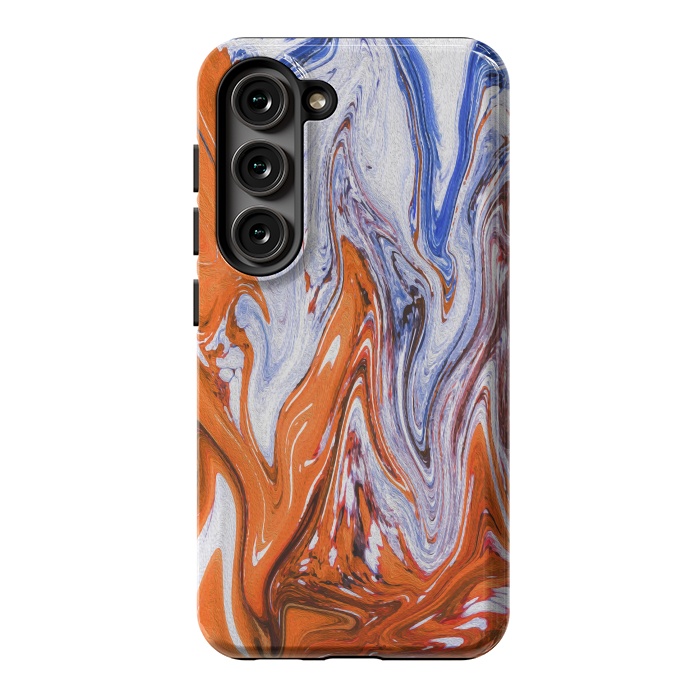 Galaxy S23 StrongFit Abstract Marble-III by Creativeaxle