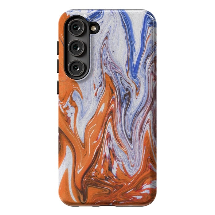 Galaxy S23 Plus StrongFit Abstract Marble-III by Creativeaxle
