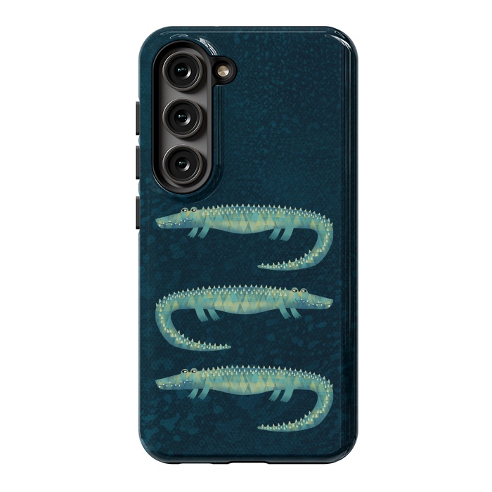 Galaxy S23 StrongFit Alligator - or maybe Crocodile by Nic Squirrell